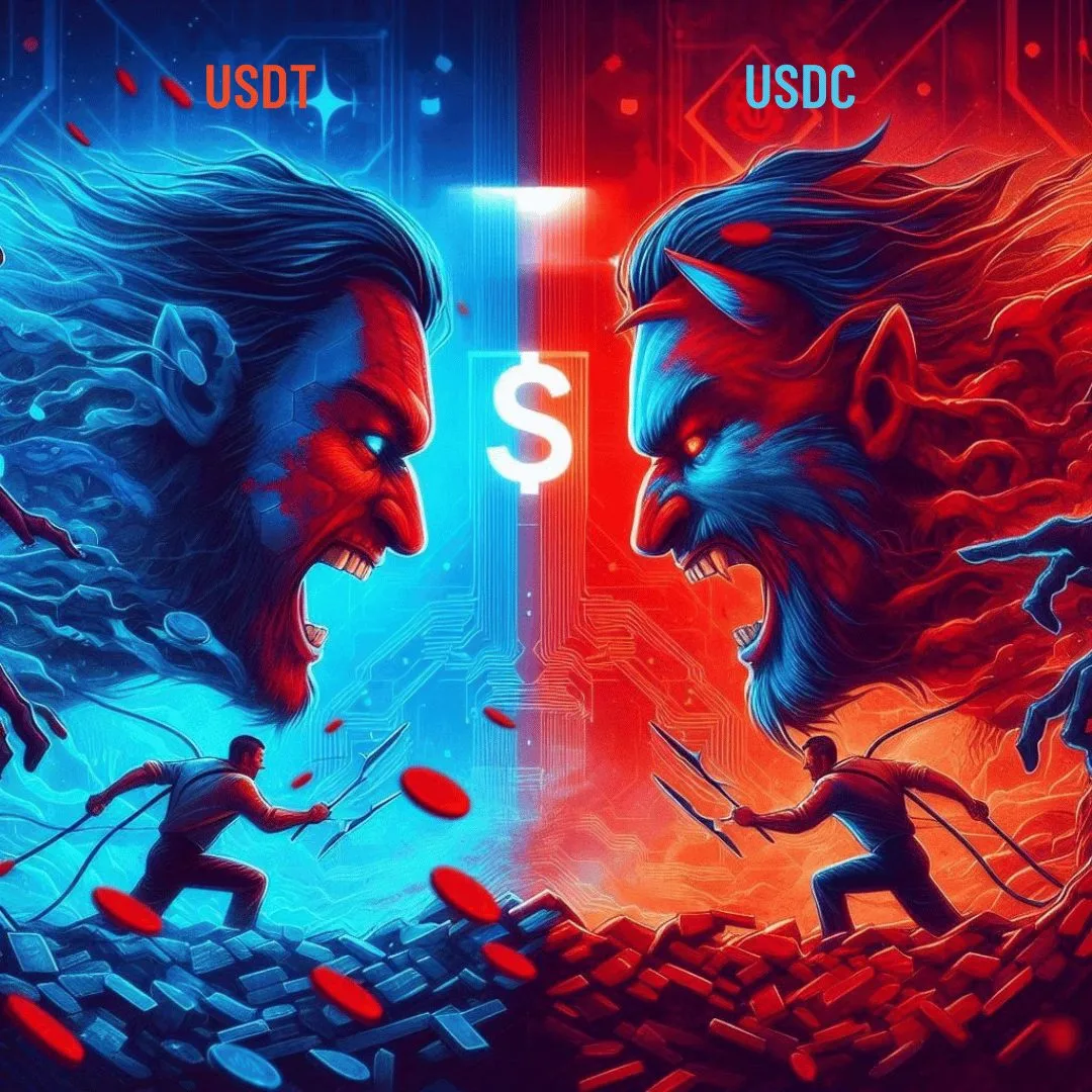 Cuộc chiến của 2 ông lớn Stablecoin: USDT và USDC