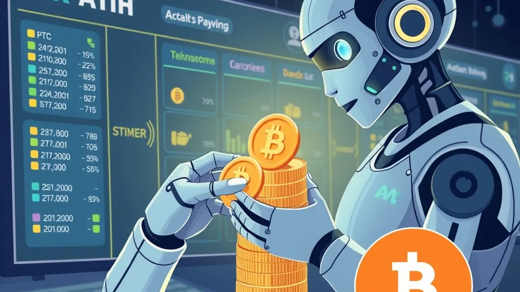 Hình minh họa một đại lý AI thực hiện thanh toán vi mô bằng tiền gửi token hóa trên giao diện ngân hàng kỹ thuật số